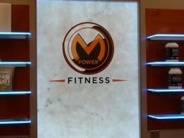 M-Power Fitness Illuminated Shelves and Alibaster over LumaPex (front)
